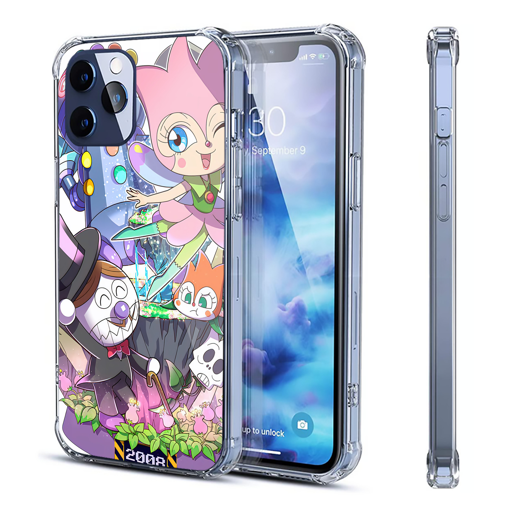 （画像用） アンパンマン Anpanman 【iPhone 12シリーズ対応】透明スマホケース（クリアソフトケース）